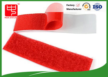 Rote klebrige Nylonrückseite 10mm - 150mm Haken und Schleifen-Band