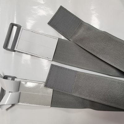 50 mm Graue Kunststoffschnalle Elastische Haken Schleife Medizinische Gurte für Schutzausrüstung