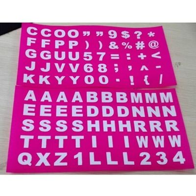 Individuell bedruckte Buchstaben aus Nylon mit Haken, garantiert in jeder Farbe