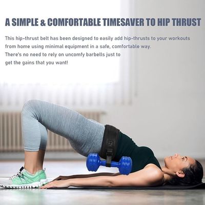 Adjustable Hip Training Thrust Belt Pad for Dumbbells