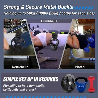 Adjustable Hip Training Thrust Belt Pad for Dumbbells