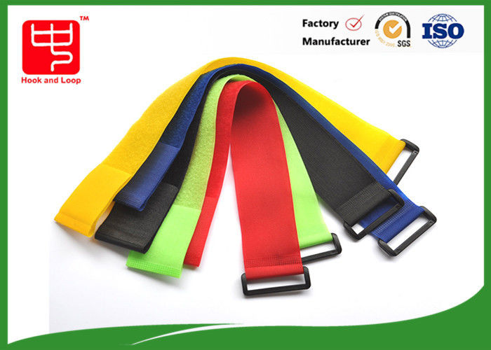 Kundenspezifischer Logo Printing Loop And Hook gurtet gelben Farbgebrauch für die Klärung von Verwirrung